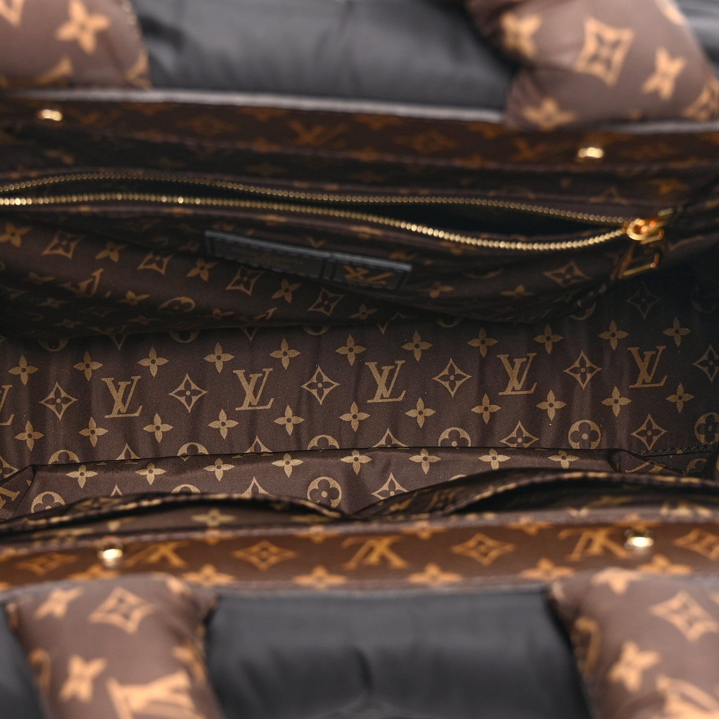 Econyl Monogram Pillow Giant Onthego MM Black