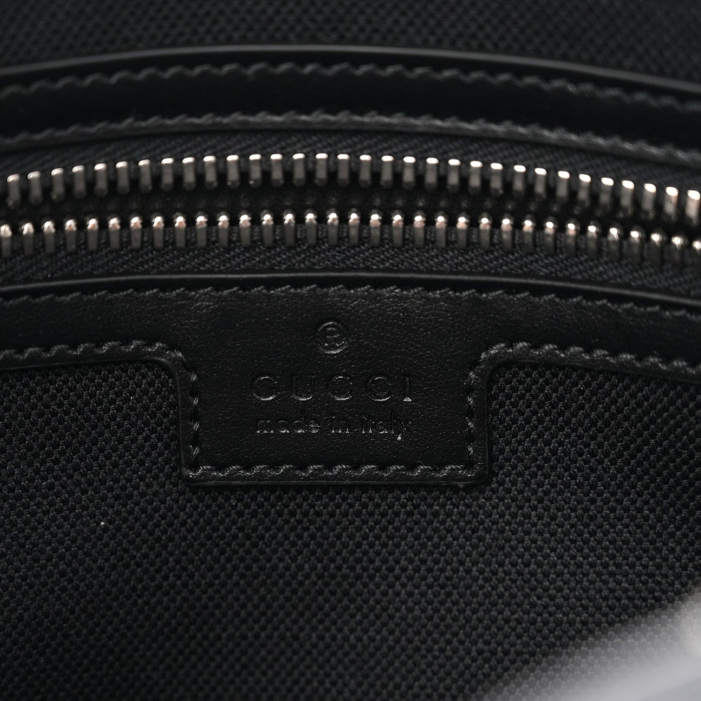 Soft GG Supreme Monogram Web Belt Bag Black Grey