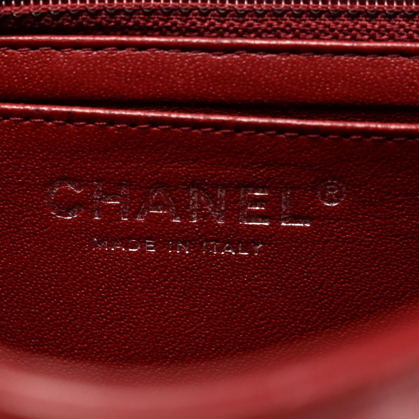 Lambskin Quilted Mini Square Flap Red