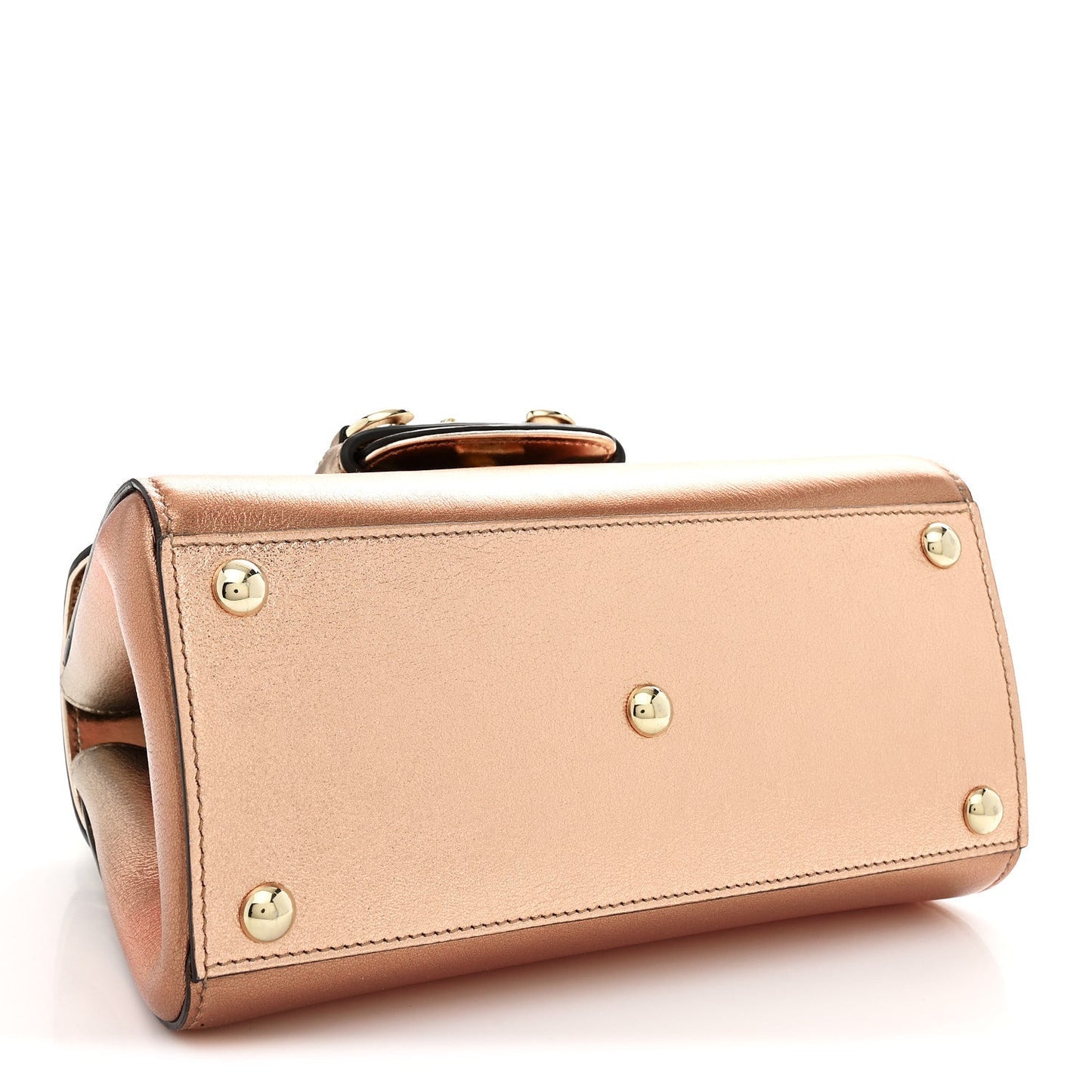Metallic Mini Horsebit 1955 Top Handle Flap Bag Multicolor