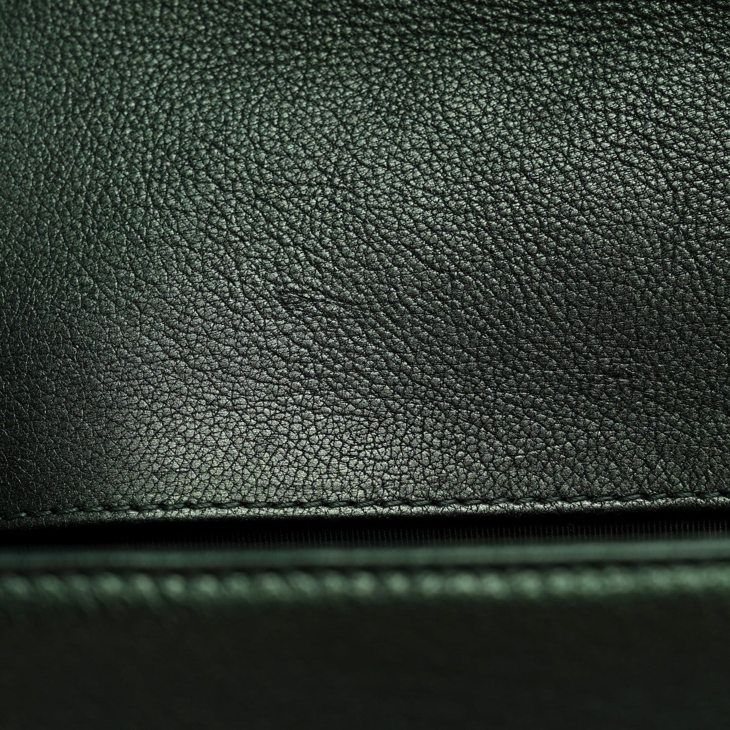 Iridescent Goatskin Quilted Medium Boy Flap Green