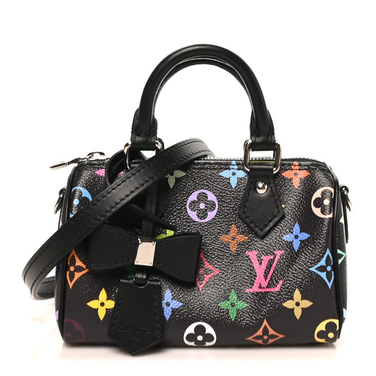 LV X TM Monogram Multicolor Nano Speedy Black