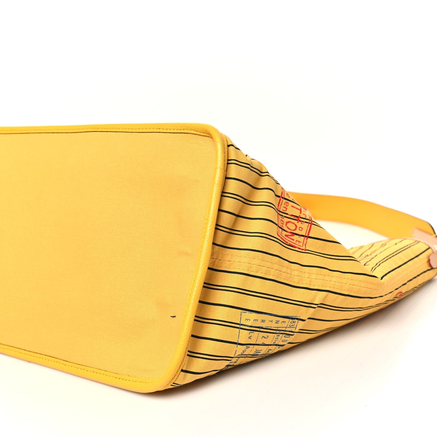 Monogram Stamped Inside Out NYC Neverfull Bandouliere GM Yellow