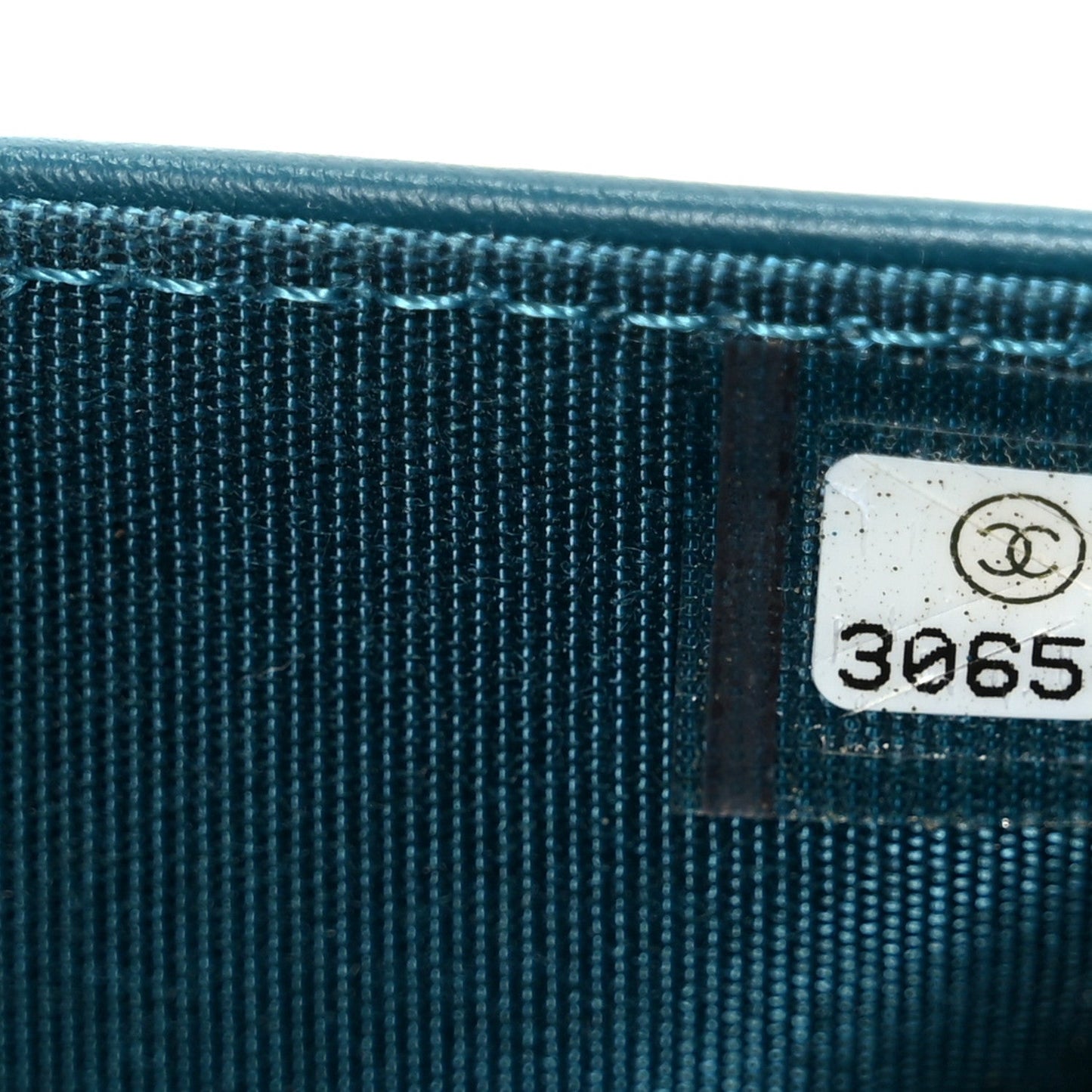 Caviar Quilted Boy Wallet On Chain WOC Blue