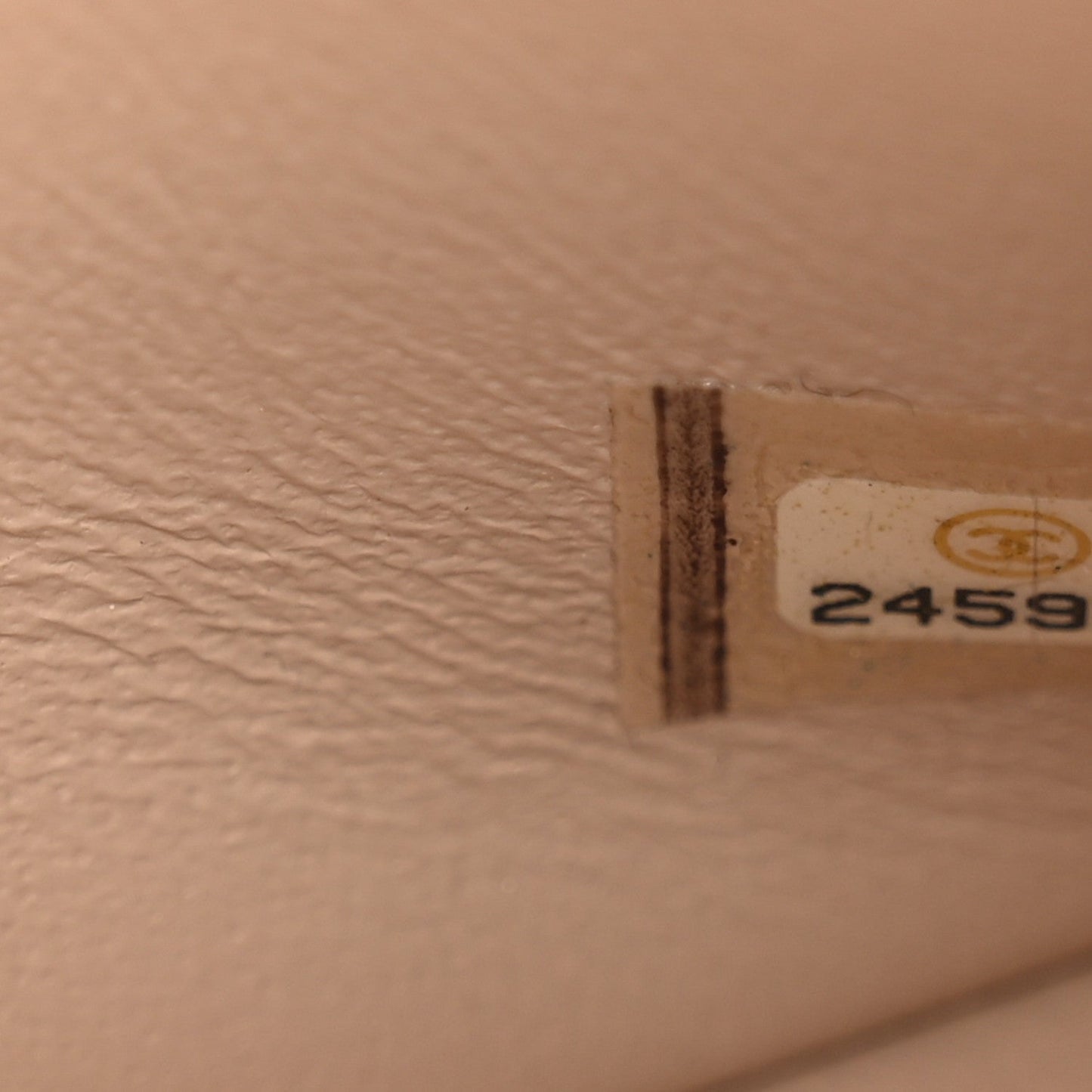 Lambskin Quilted Mini Rectangular Flap Light Beige