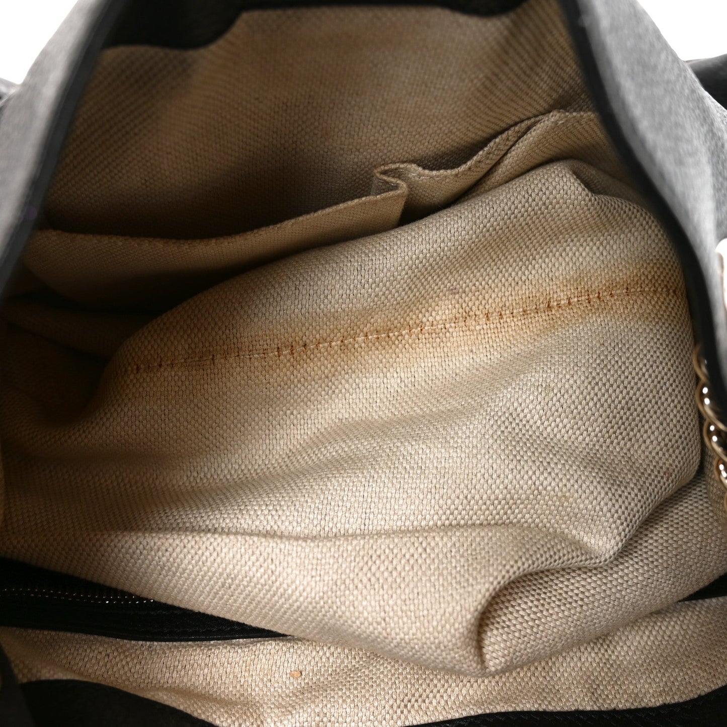 Pebbled Calfskin Medium Soho Chain Shoulder Bag Black