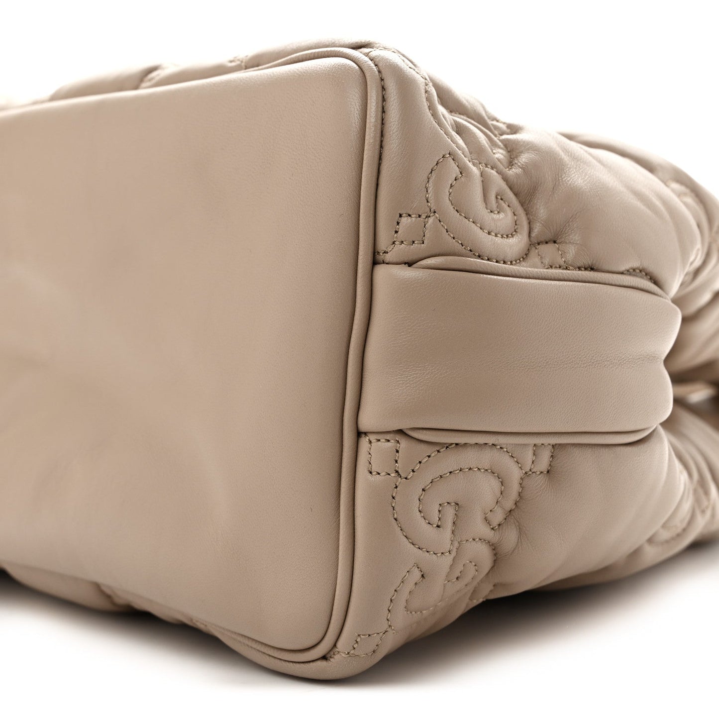Calfskin GG Matelasse Large Tote  Beige