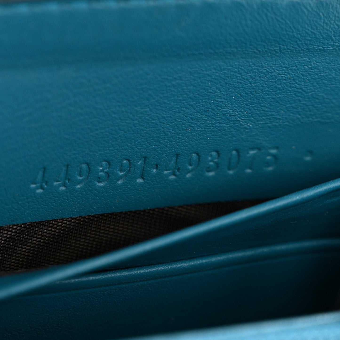 Microguccissima Zip Around Wallet Deep Cobalt