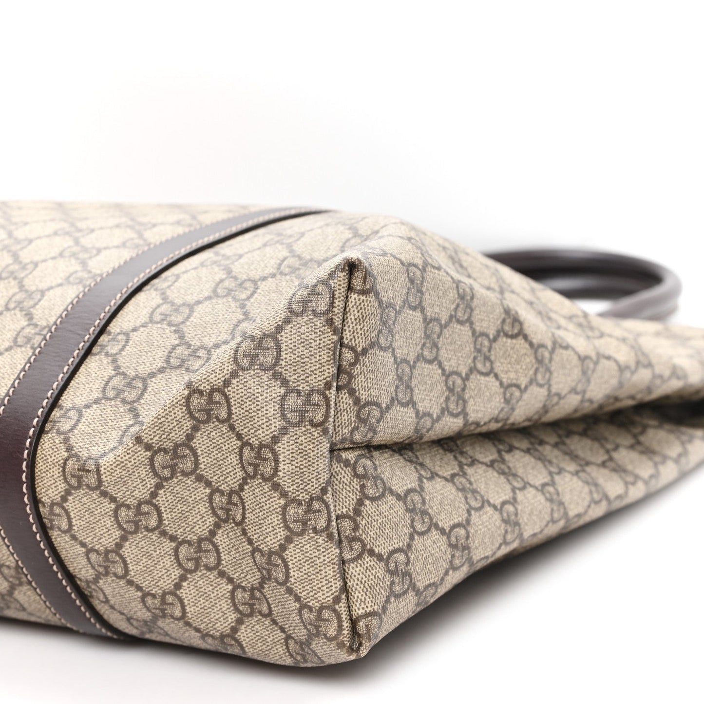 GG Plus Monogram Joy Vertical Tote Dark Brown