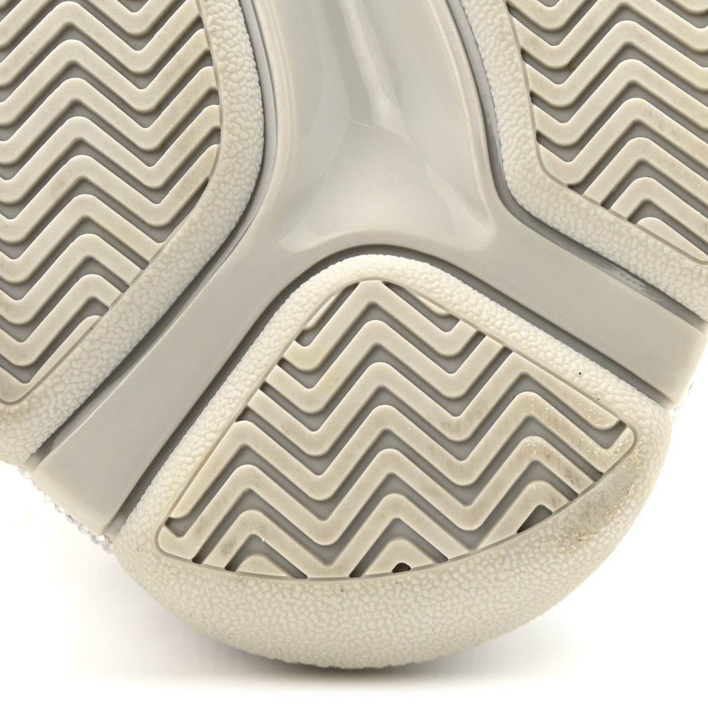 Microfiber Strass Embellished Womens Triple S Sneakers 39 Light Grey