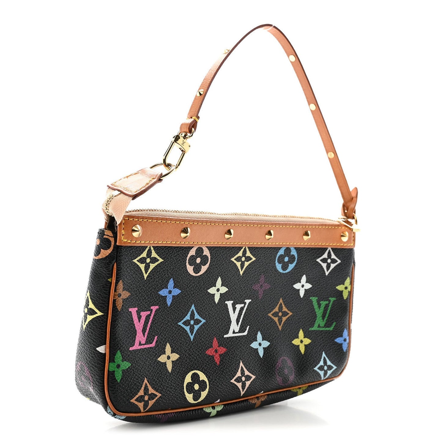 Monogram Multicolor Pochette Accessories Black