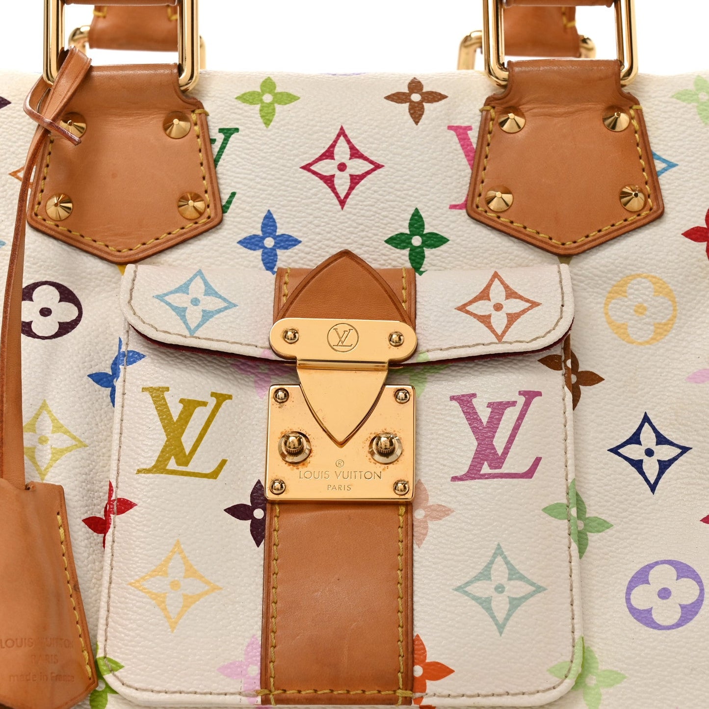 Monogram Multicolor Speedy 30 White