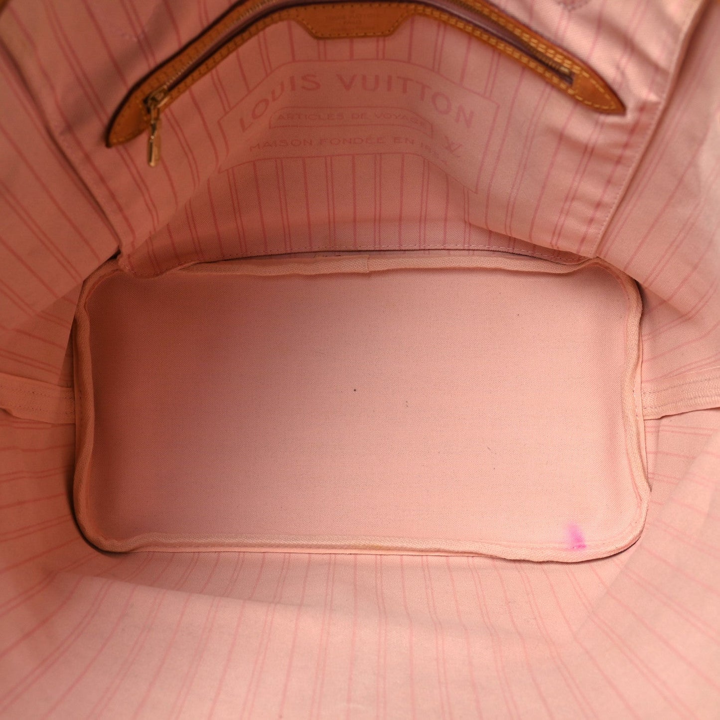 Damier Azur Neo Neverfull MM Rose Ballerine