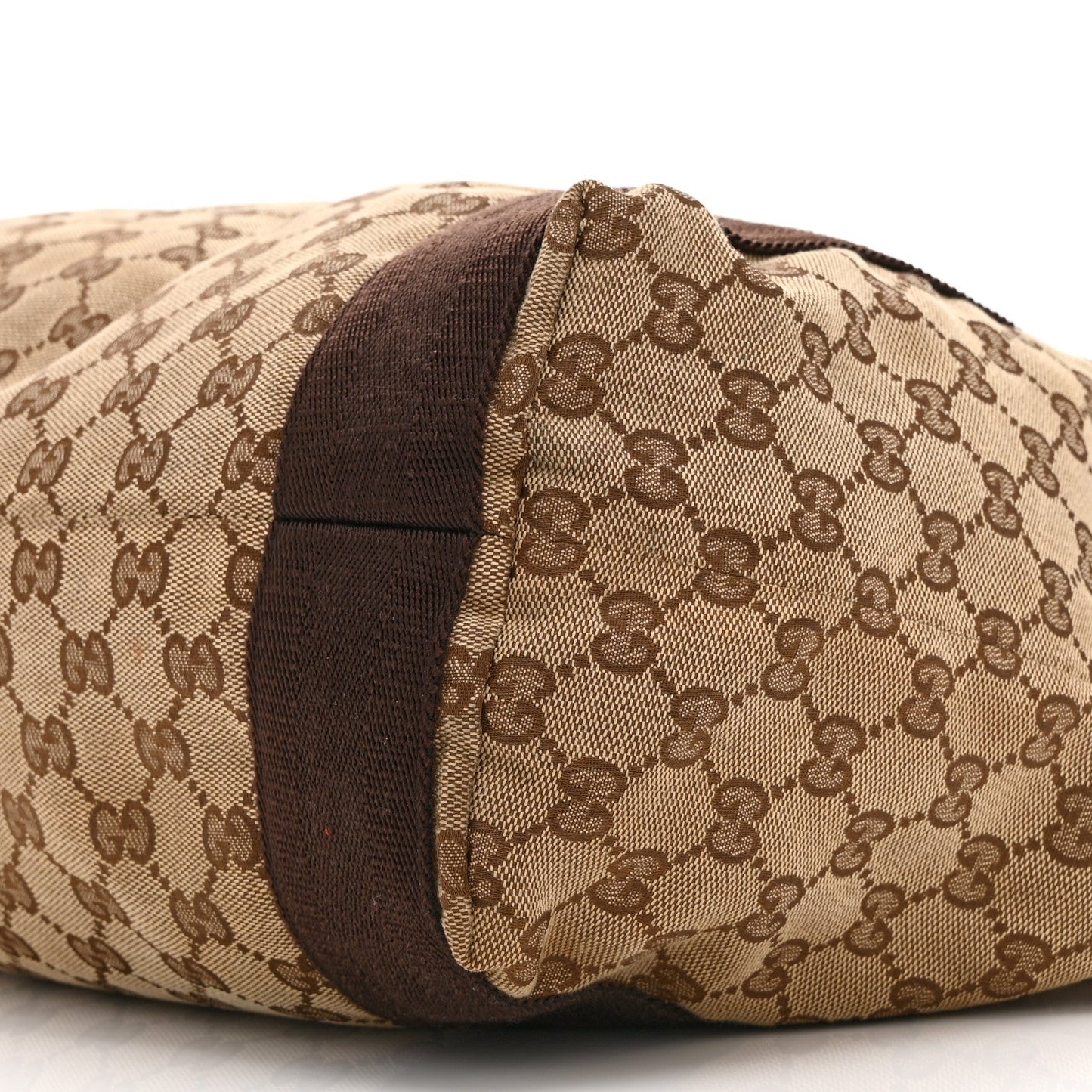 GG Monogram Medium Handle Vertical Tote Bag Dark Brown