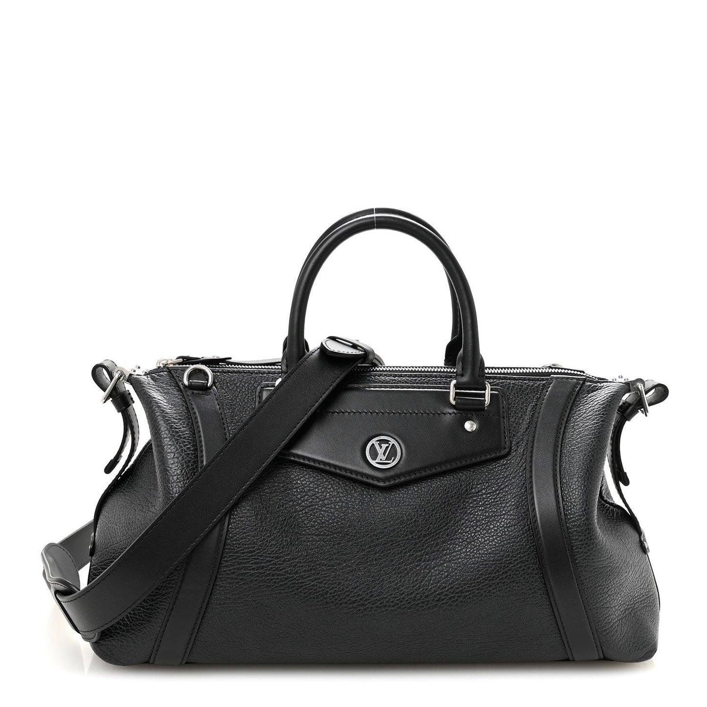 Pixel Lambskin LV Biker MM Black