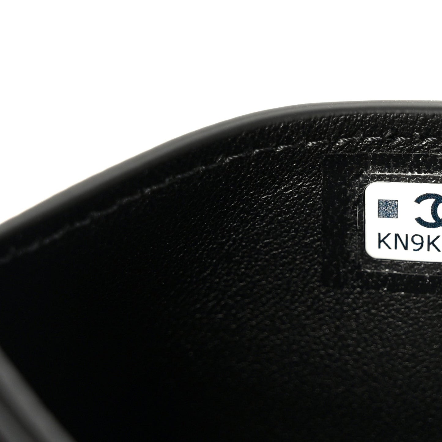 Calfskin Lizard Embossed Card Holder Black