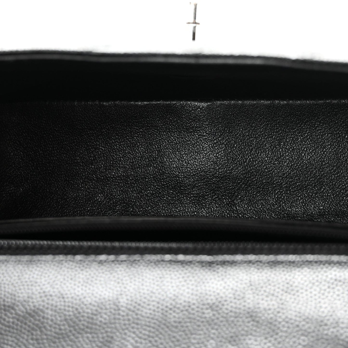 Caviar Quilted Mini Rectangular Flap Black