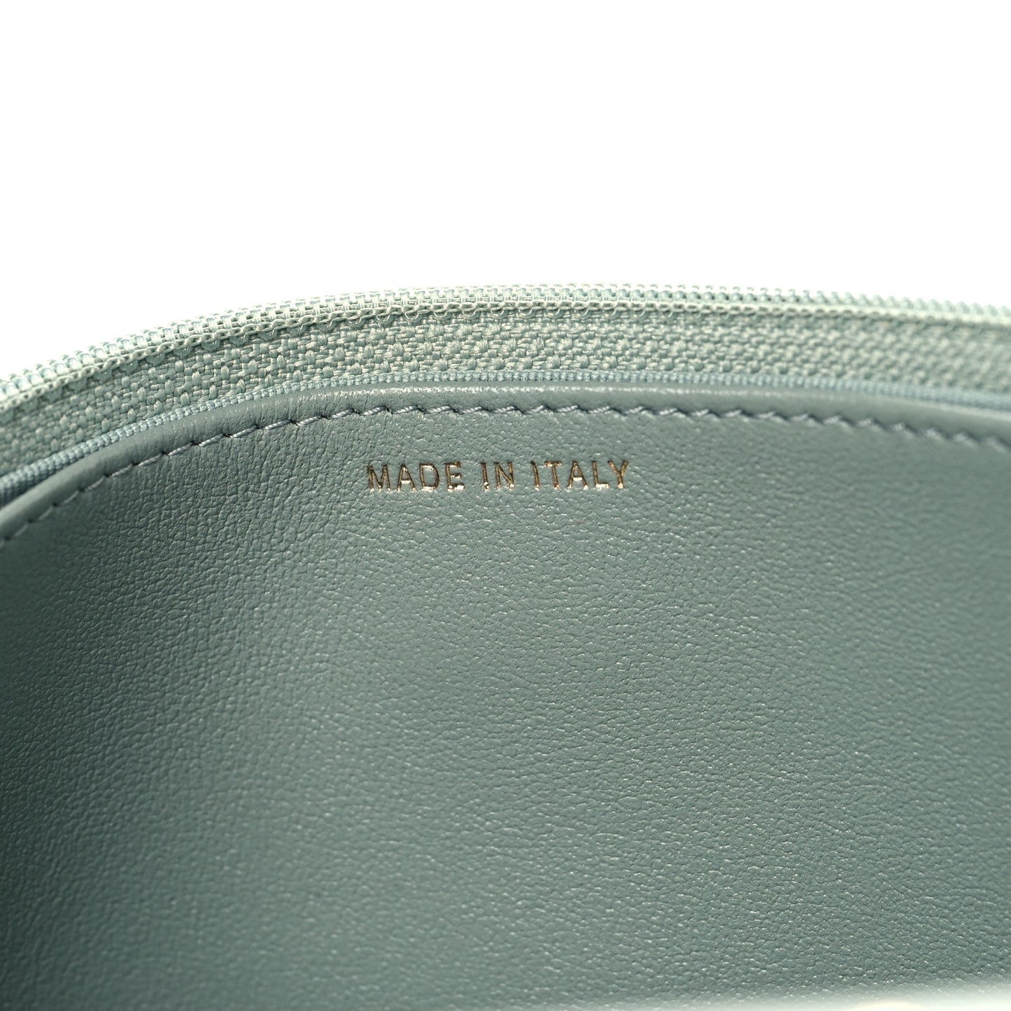 Lambskin Quilted Trendy CC Wallet On Chain WOC Light Blue