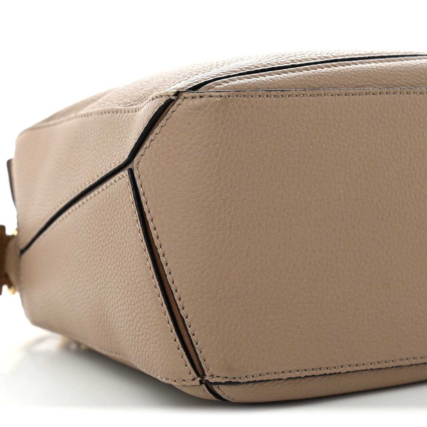 Grained Calfskin Small Puzzle Bag Sand Mink