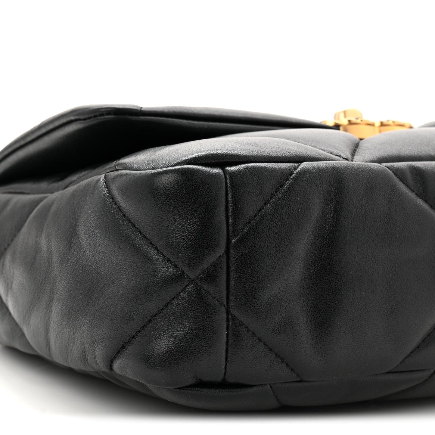 Lambskin Quilted Medium Chanel 19 Flap Black