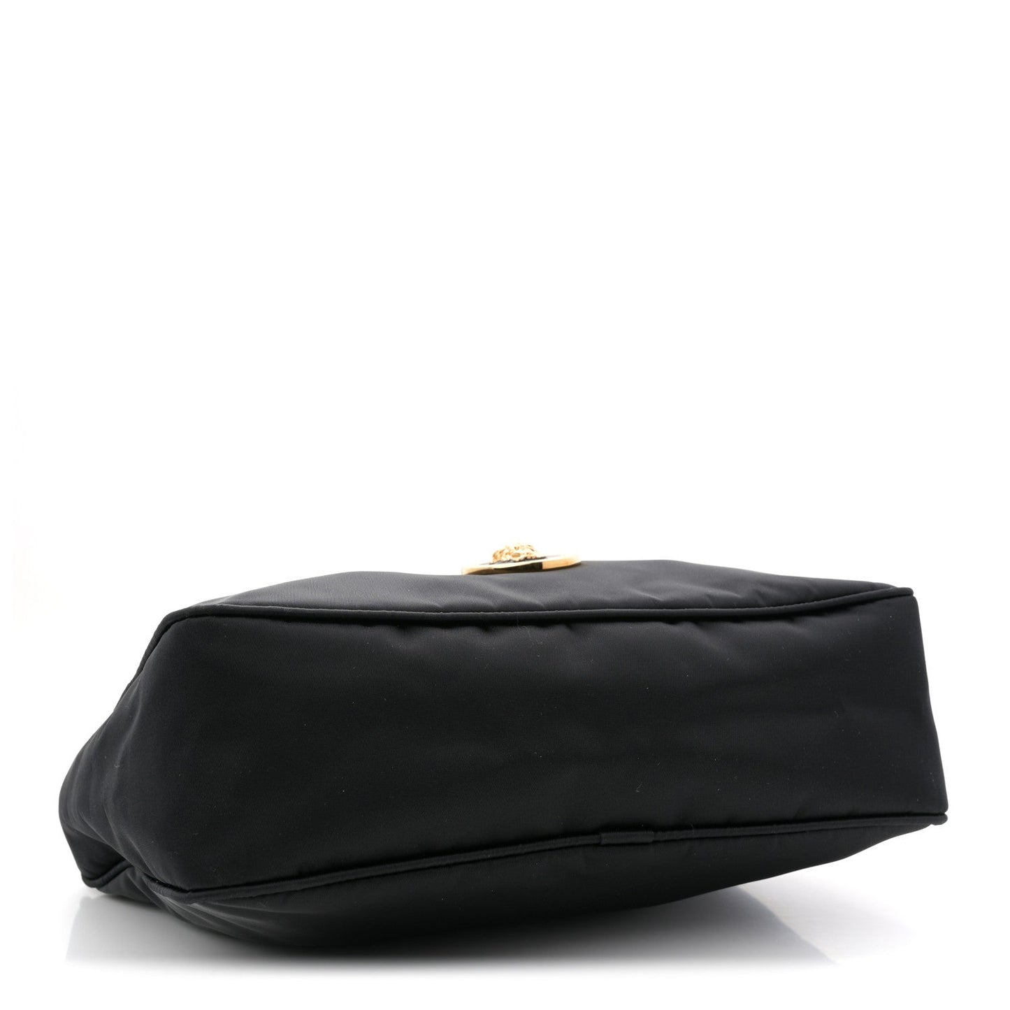 Nylon Tribute Chain Crossbody Shoulder Bag Black