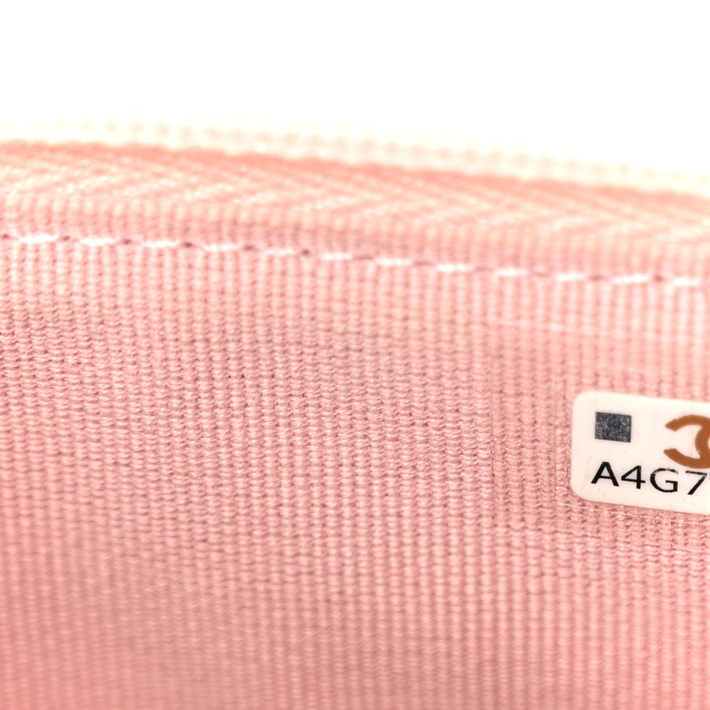 Lambskin Quilted CC Pearl Enamel Clutch on Chain WOC Light Pink