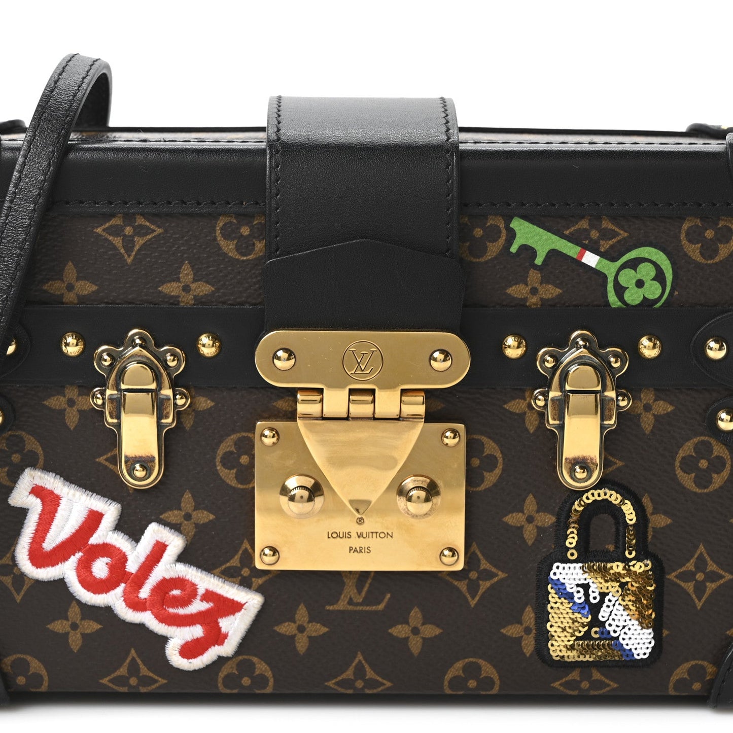Monogram Patches Petite Malle Black