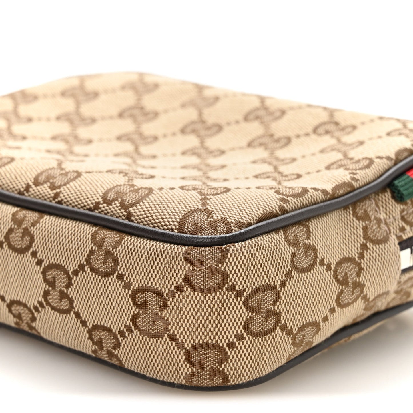 GG Supreme Monogram Calfskin Mini Crossbody Bag Beige Ebony New Acero