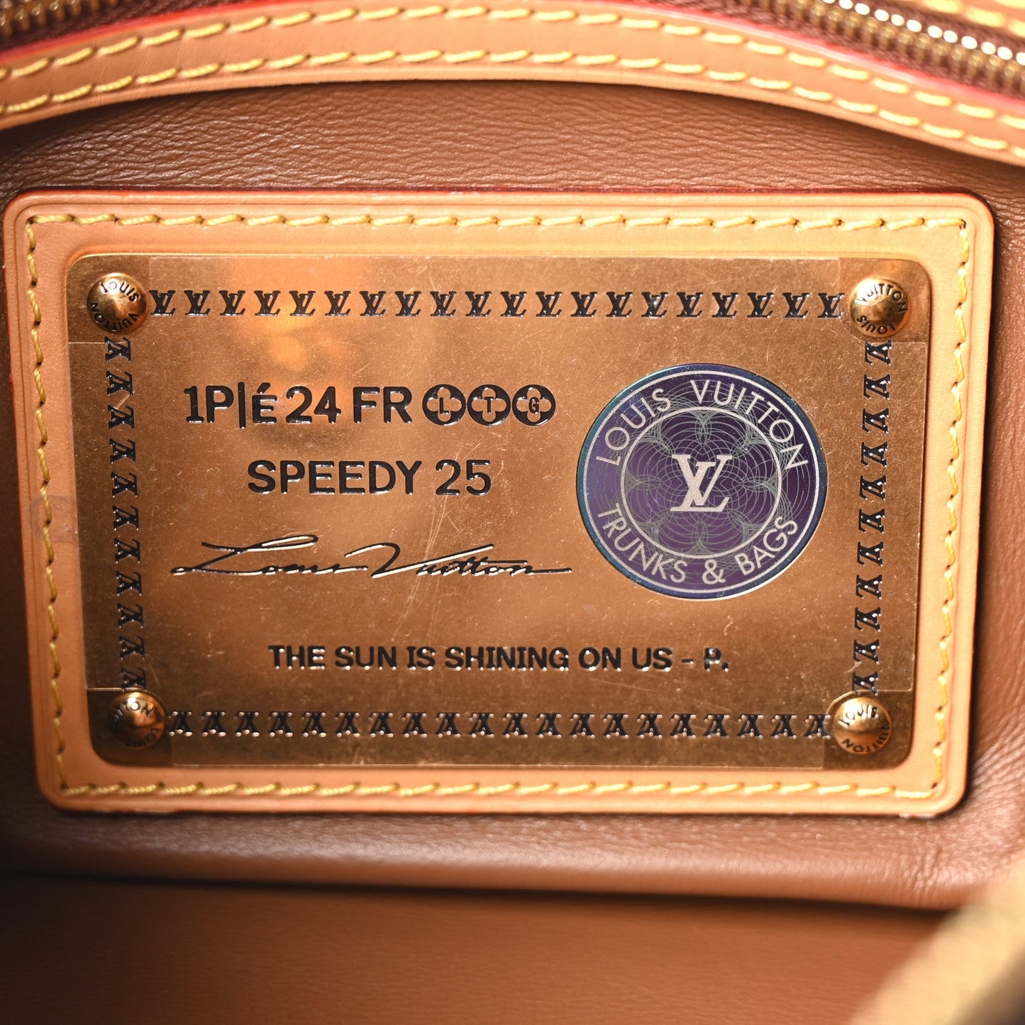 Calfskin Monogram Speedy P9 Bandouliere 25