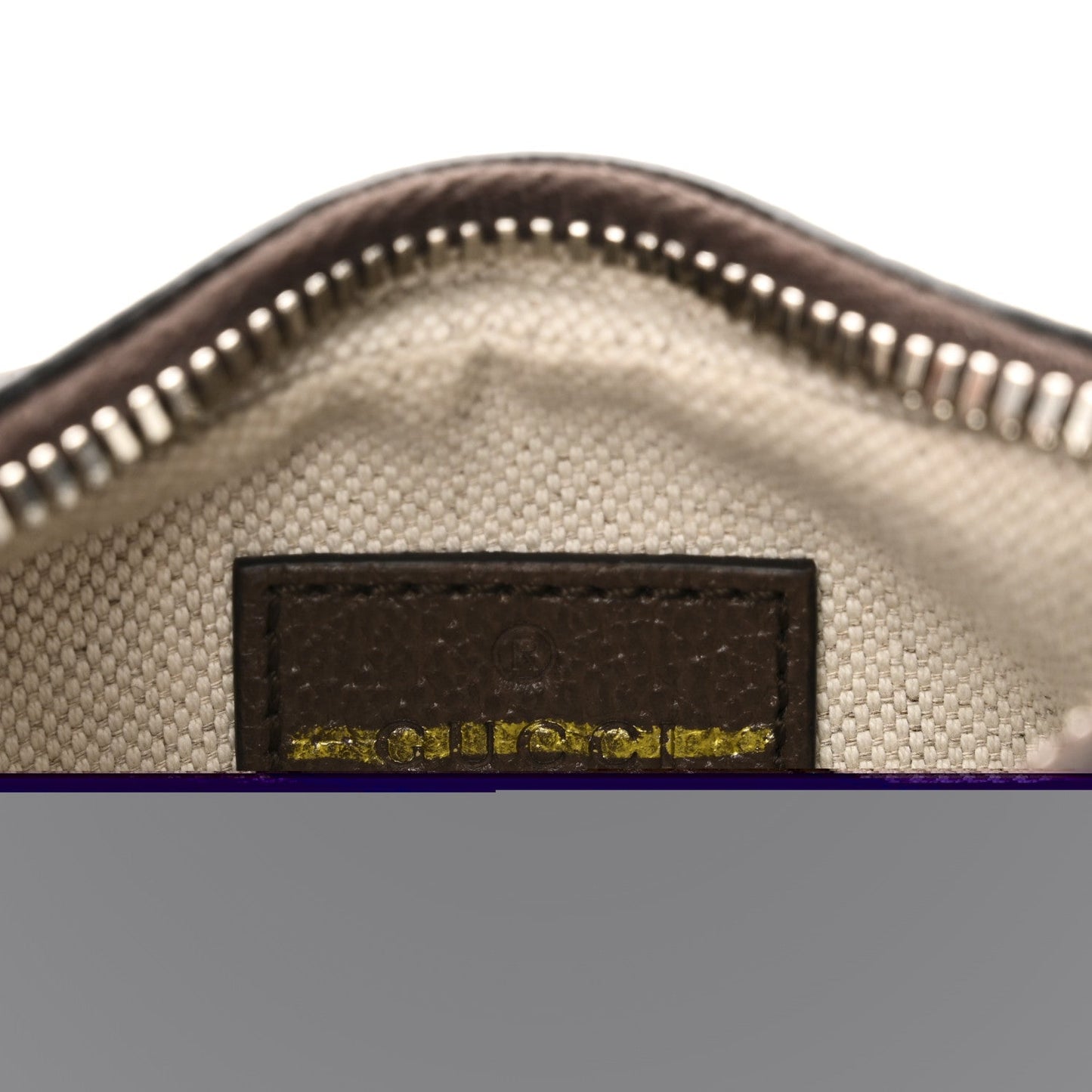 GG Supreme Monogram Textured Calfskin Web Mini Attache Hobo Beige Ebony New Acero