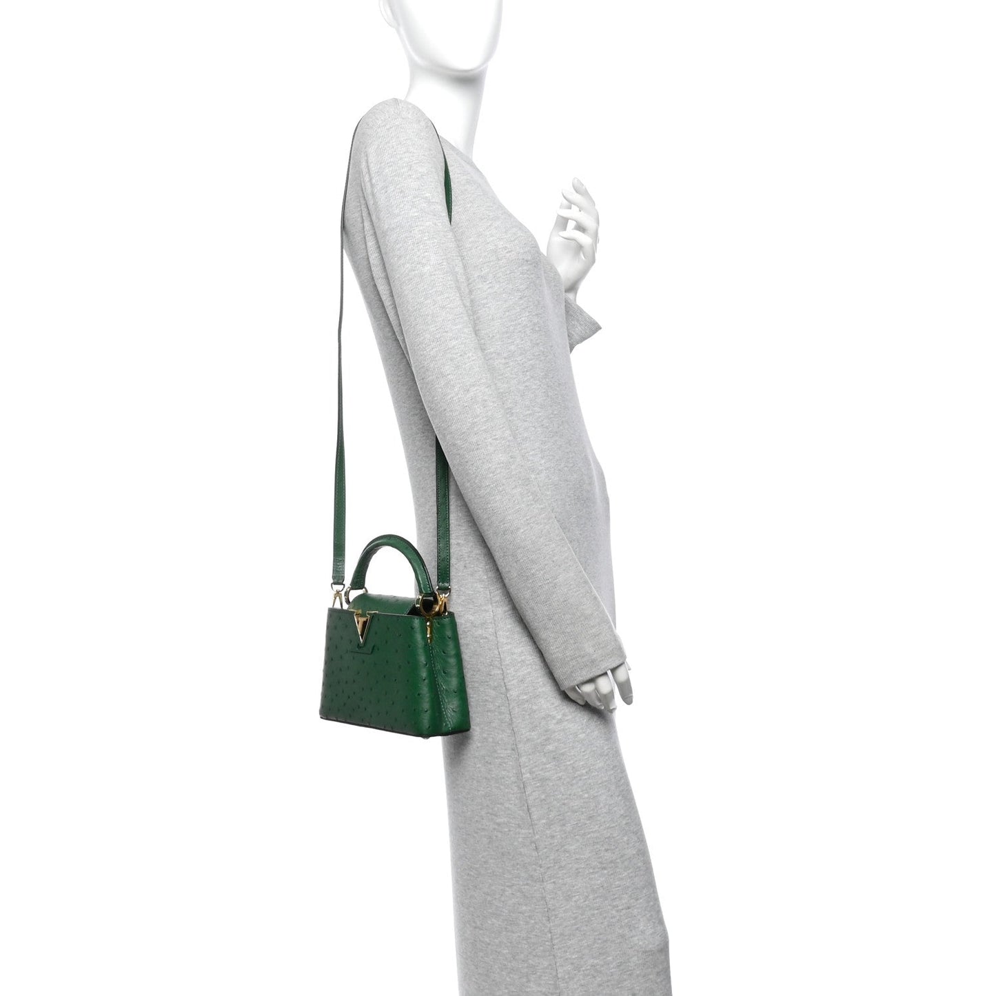 Ostrich Capucines Mini Mint