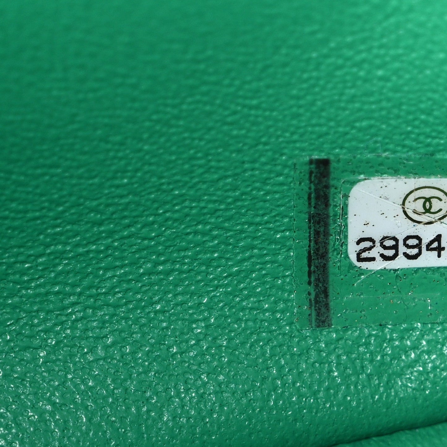 Lambskin Quilted Mini Square Flap Green