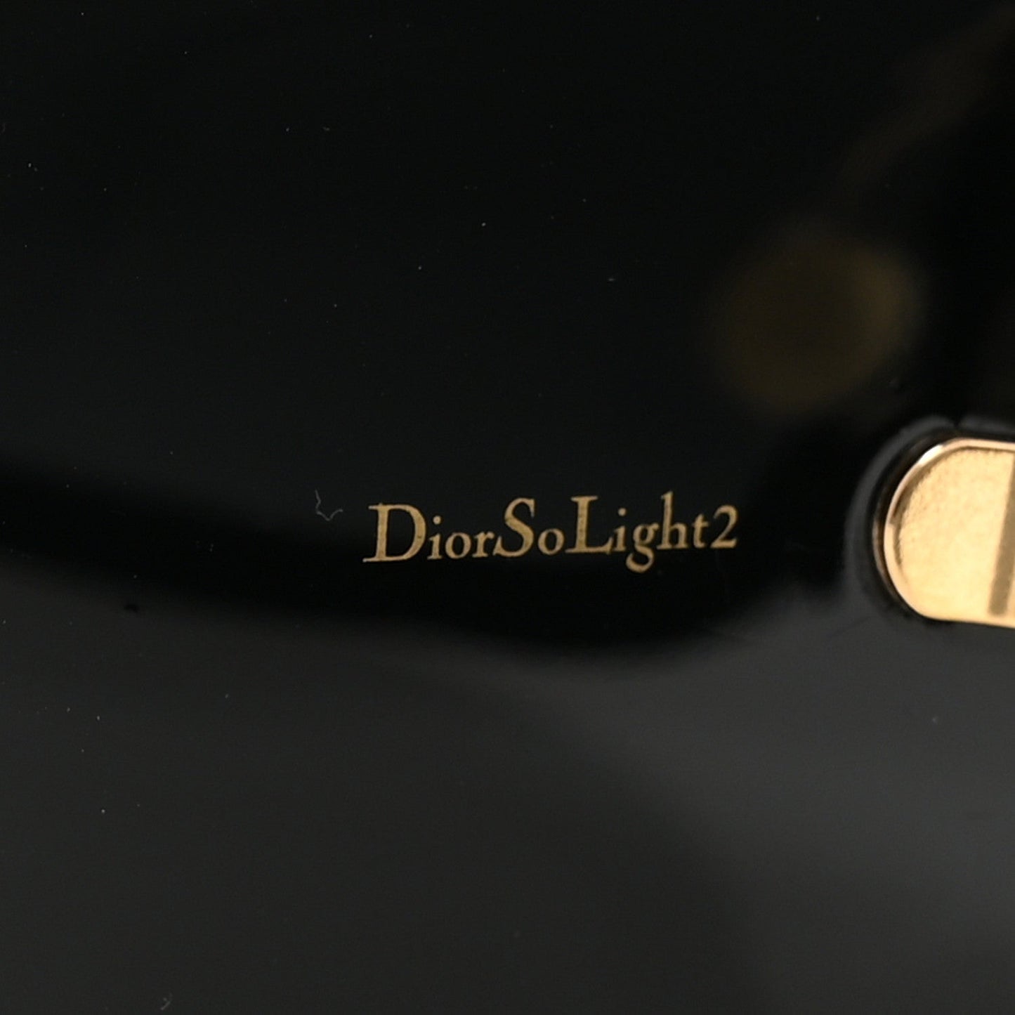 Acetate Dior SoLight2 Square Sunglasses Black