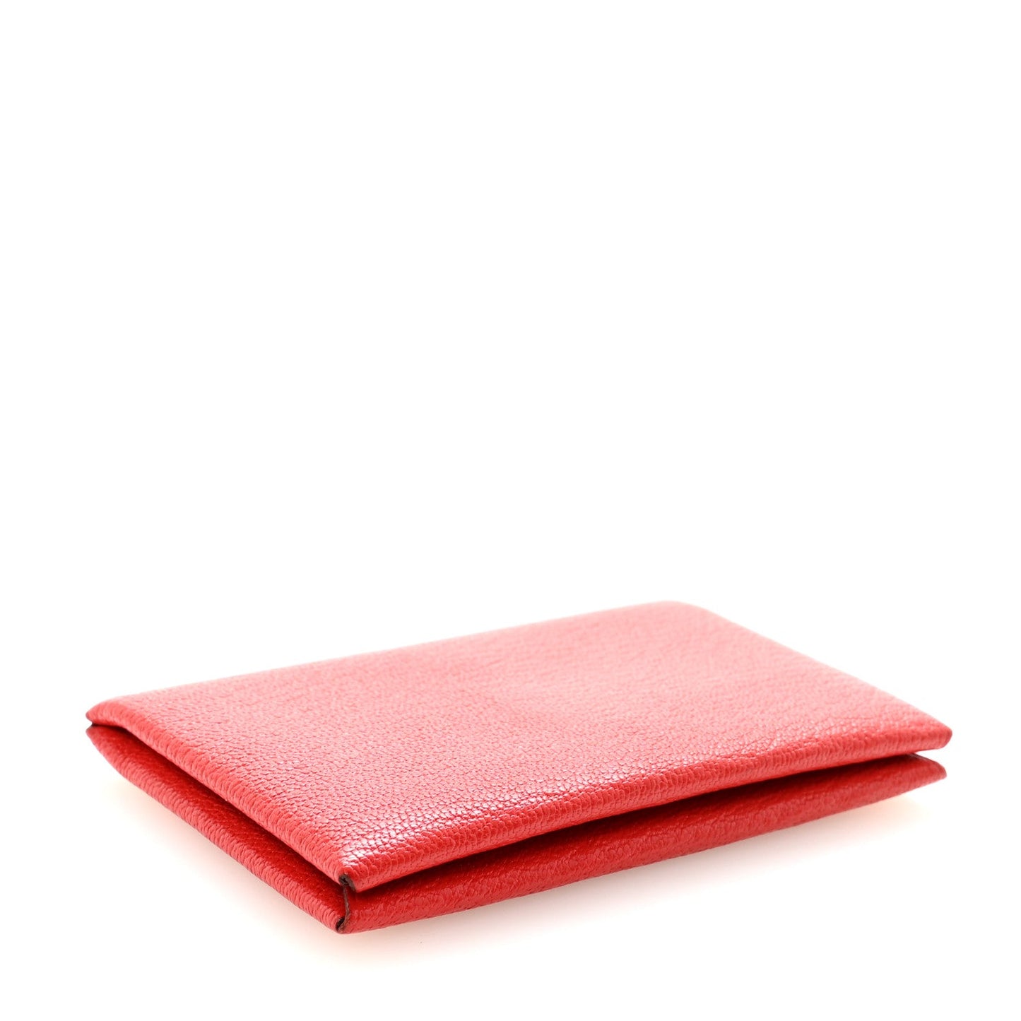 Chevre Mysore Calvi Card Case Rouge Tomate