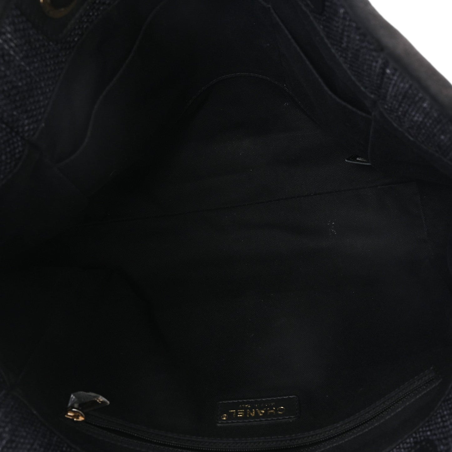 Woven Straw Raffia Small Deauville Tote Charcoal