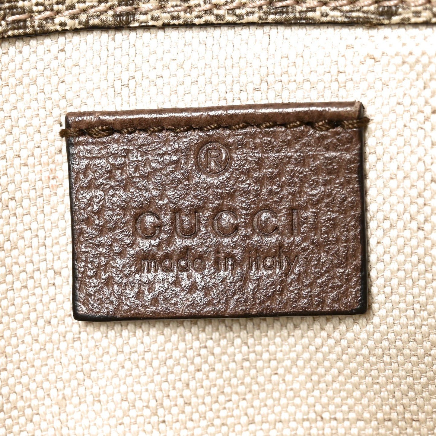 GG Supreme Monogram Neo Vintage Web Belt Bag Brown