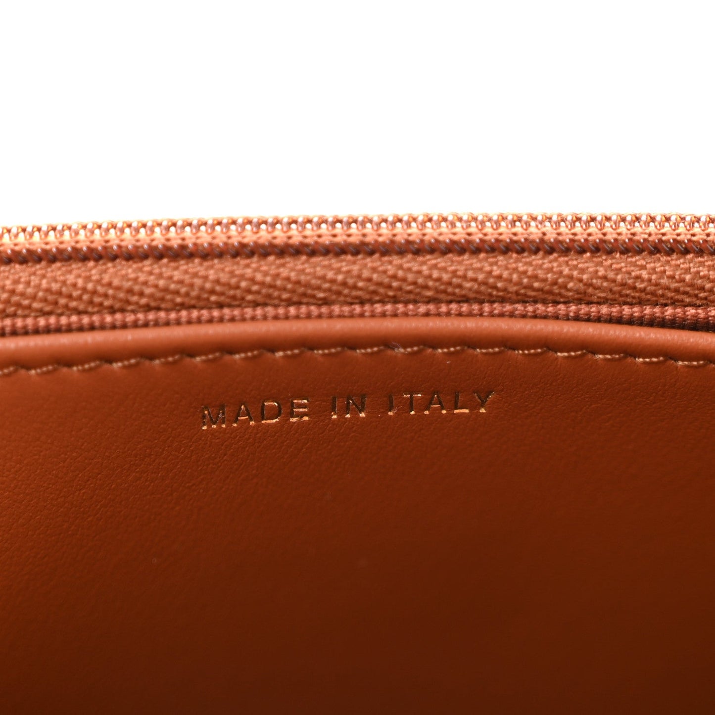 Shiny Caviar Quilted Strass Wallet On Chain WOC Light Brown