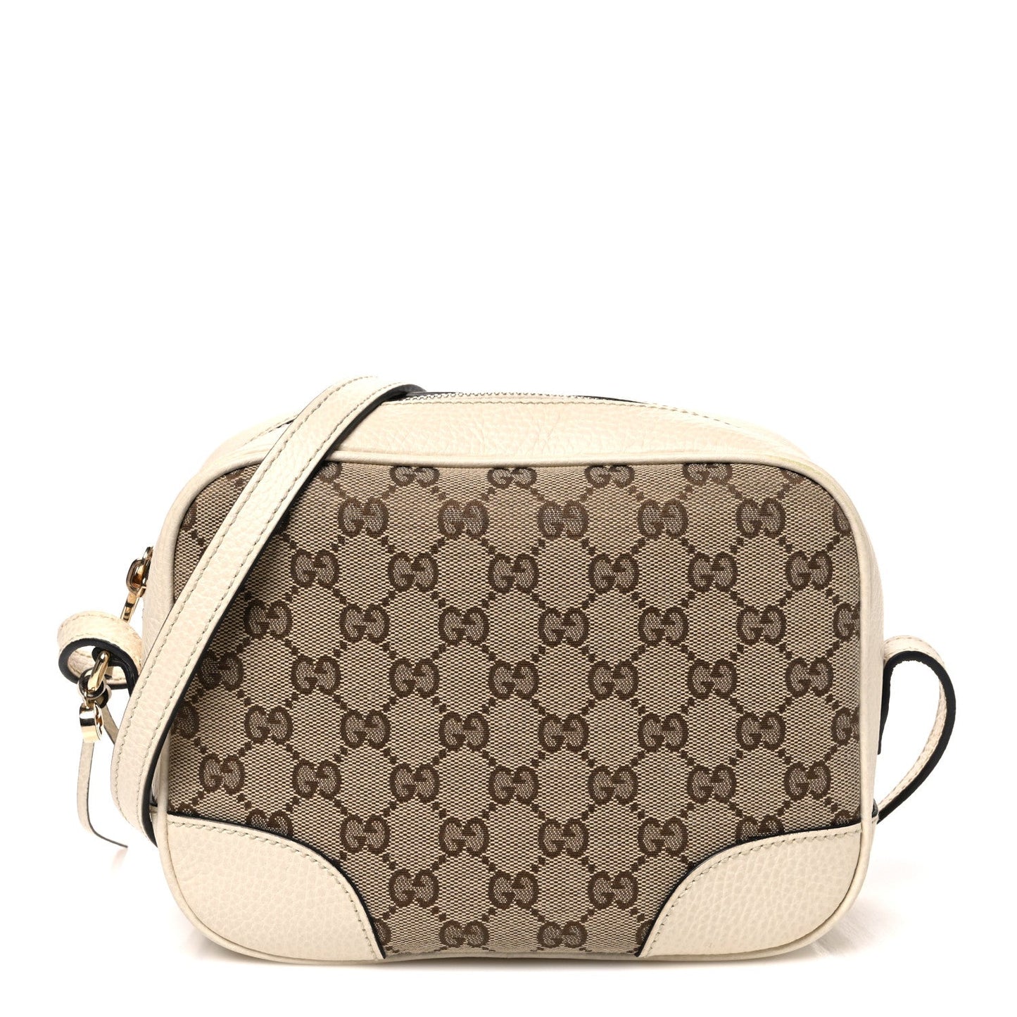 Monogram Dollar Calfskin Mini Bree Messenger Bag Beige Ebony Avoire