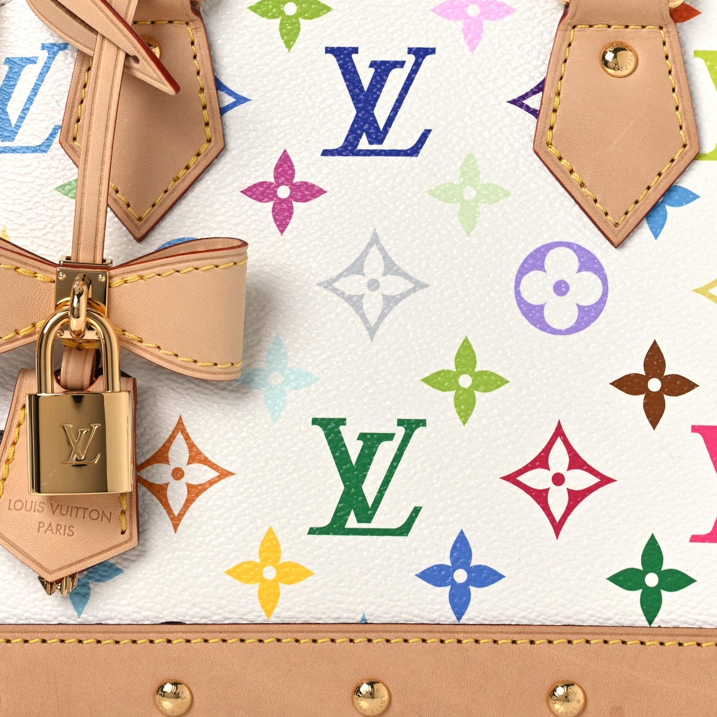 LV x TM Monogram Multicolor Alma BB White