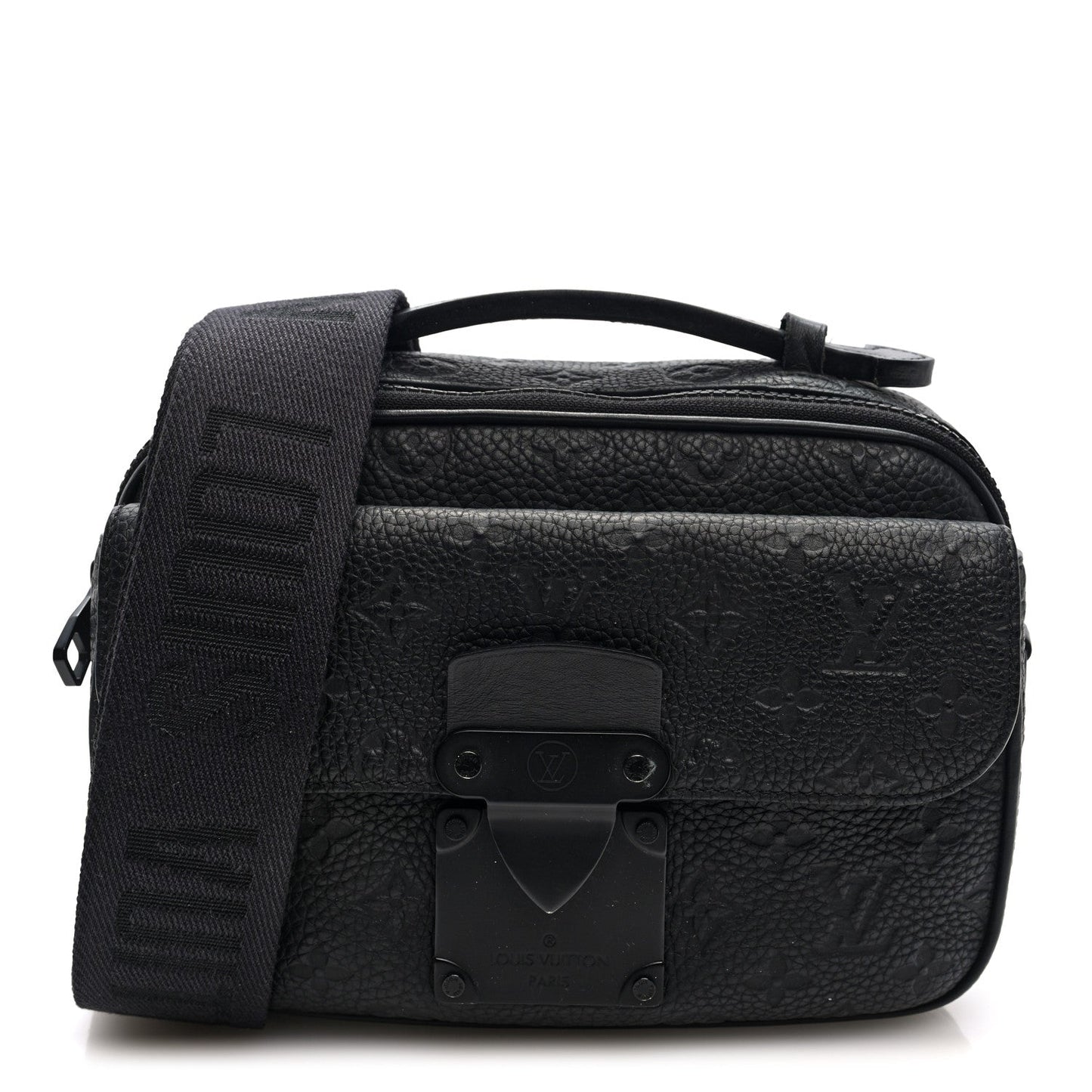 Taurillon Monogram S Lock Messenger Black