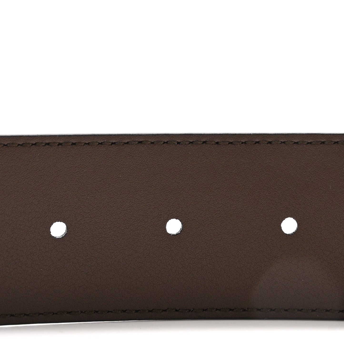 GG Supreme Monogram Matte Plutone Calfskin Double G 40mm Belt 75 30 Beige Ebony New Acero
