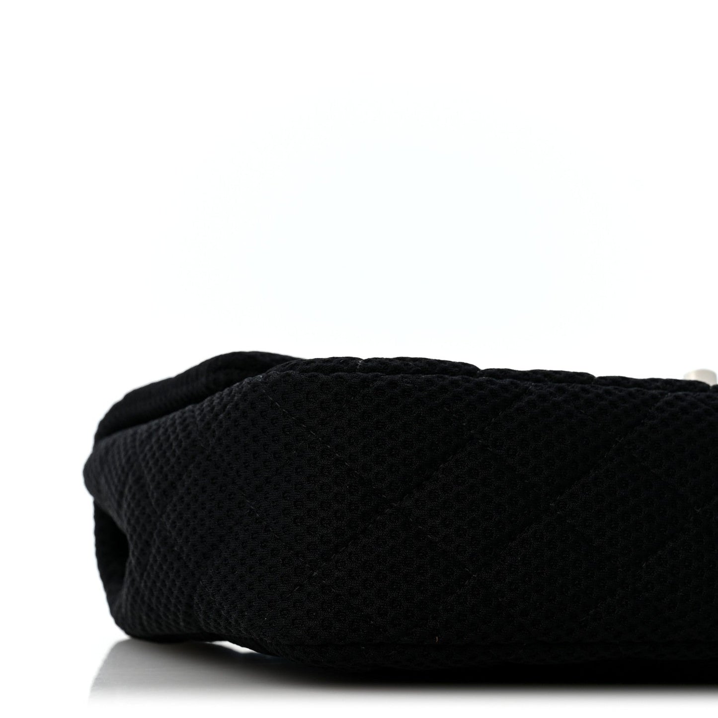 Neoprene Quilted Medium Single Flap Black