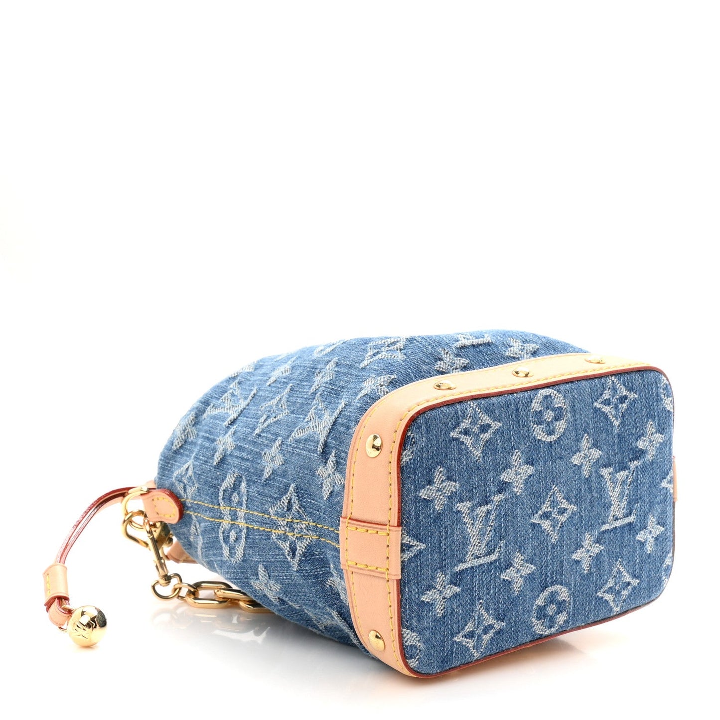 Monogram Denim Nano Noe Blue