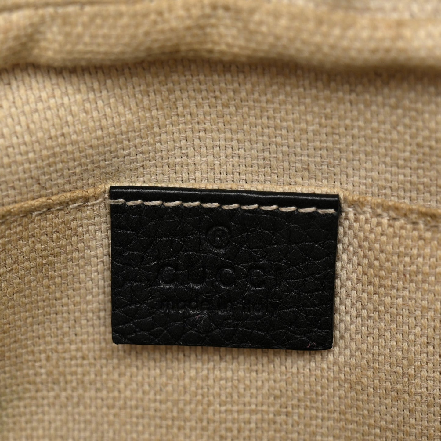 Pebbled Calfskin Small Soho Disco Bag Black