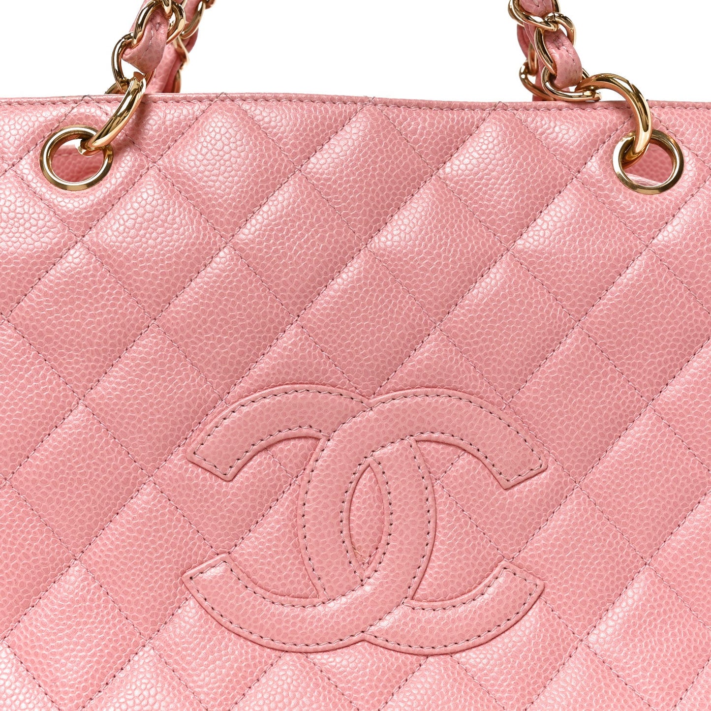Caviar Quilted Petit Timeless Shopping Tote PTT Pink