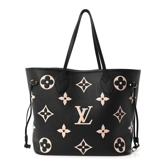 Empreinte Monogram Giant Neverfull MM Black Beige