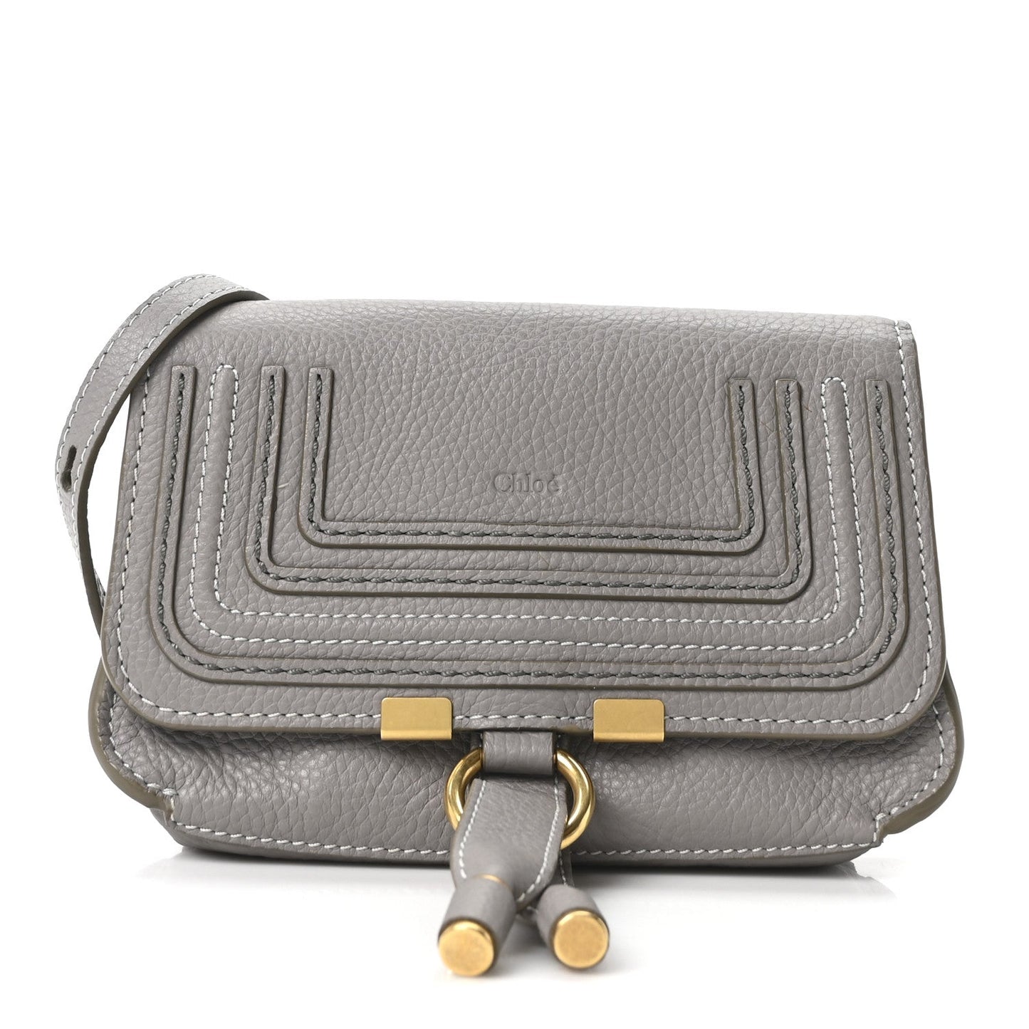 Calfskin Marcie Convertible Belt Bag Cashmere Grey
