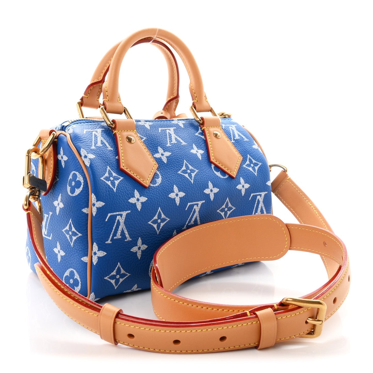 Calfskin Monogram Speedy P9 Bandouliere 20 Blue