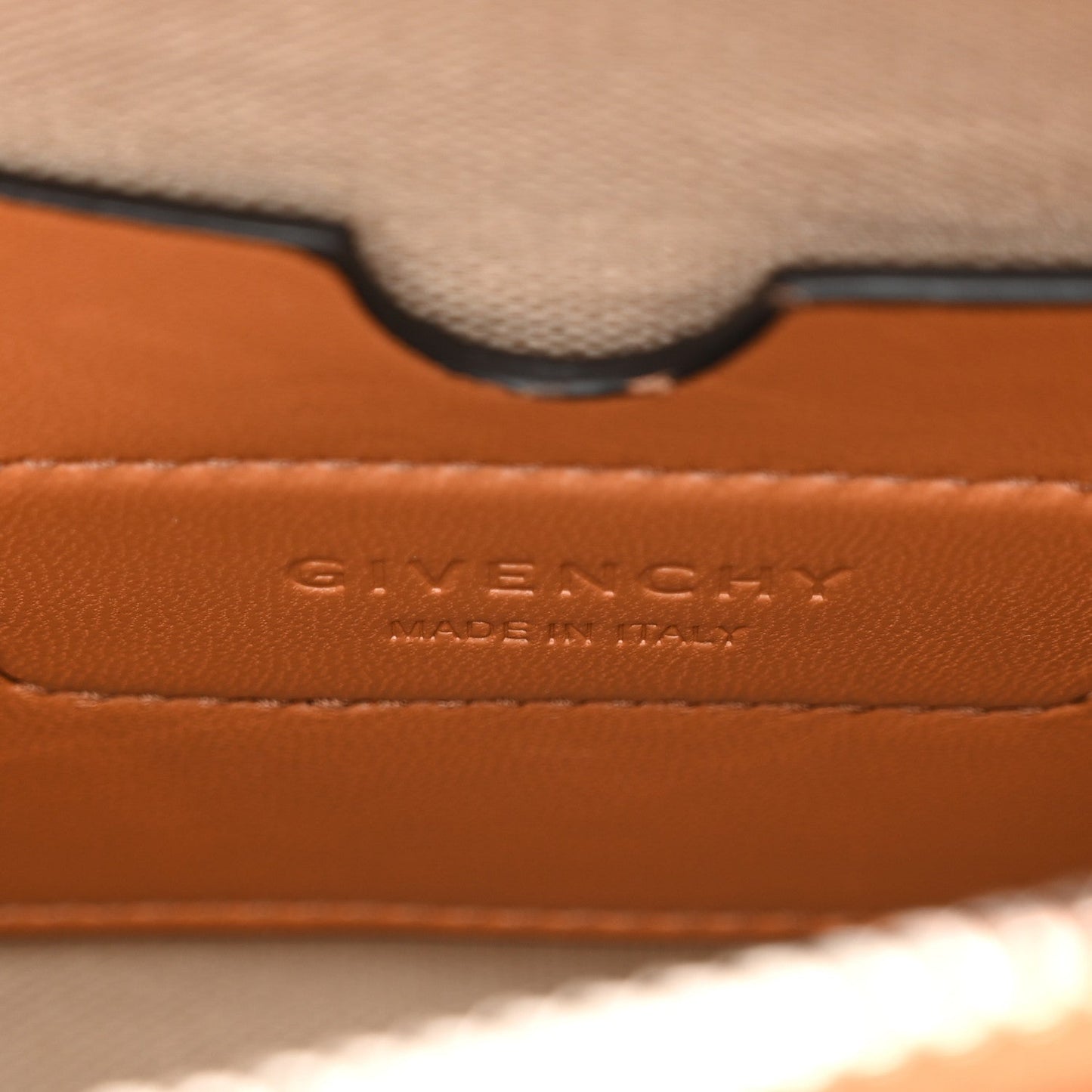 Calfskin Crocodile Embossed Nano Antigona Tan
