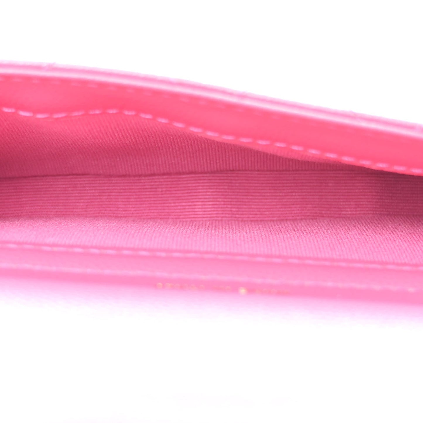 Caviar Quilted Flap Phone Holder With Chain Pink